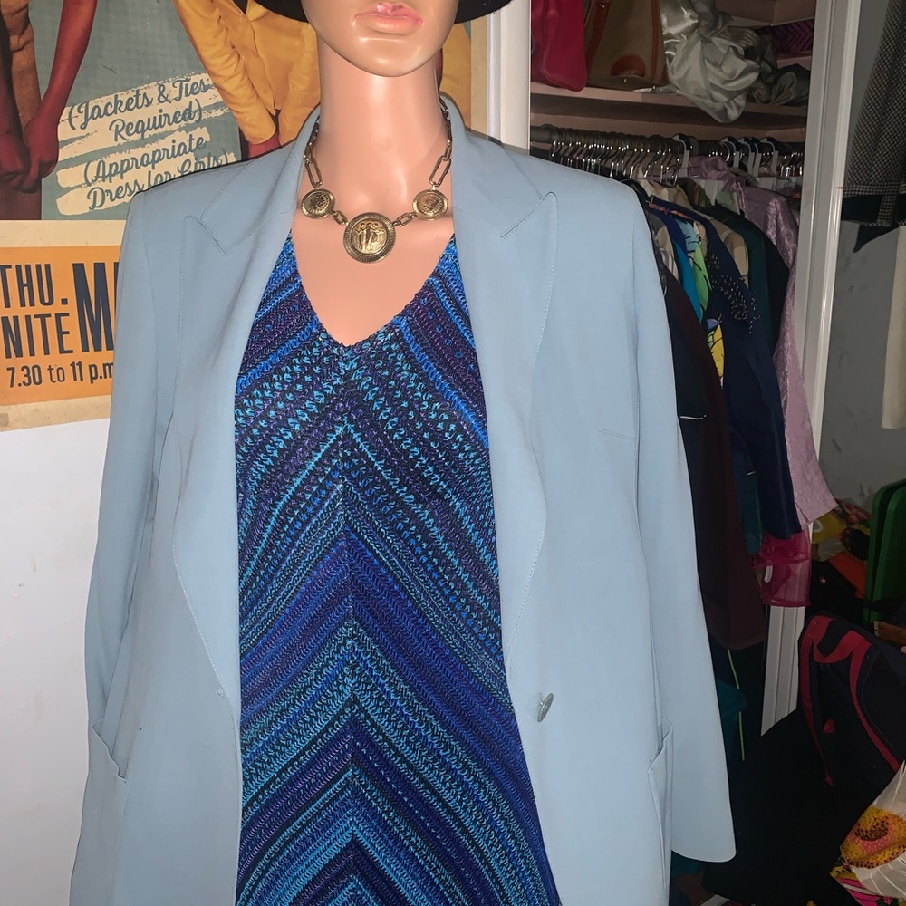 Emanuel UNGARO Light Blue Blazer VERY NICE!